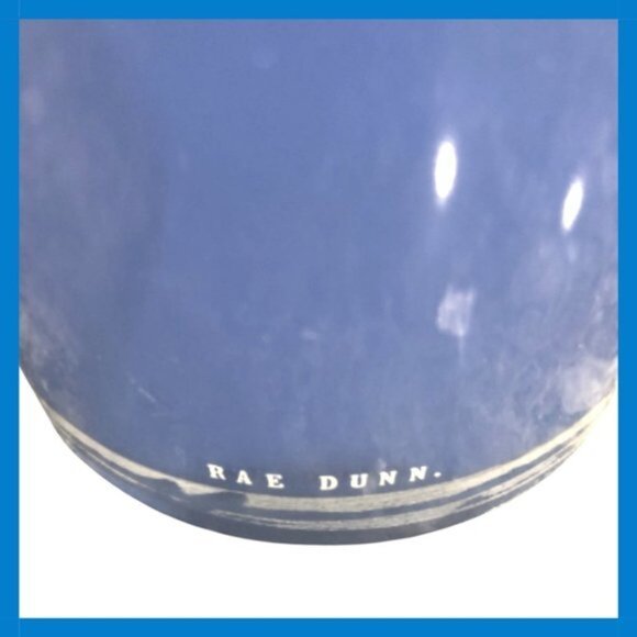 RAE DUNN Sugar Cookie Blue and White Hanukkah Candle RARE FIND!! NWT - Picture 2 of 7